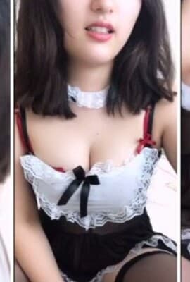 逼毛浓厚的小少妇露脸直播，女仆装情趣大奶肥臀很有肉感，小骚逼
